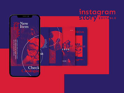 Red Velvet Instagram Stories template