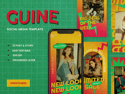 GUINE Social media Template instagram poster