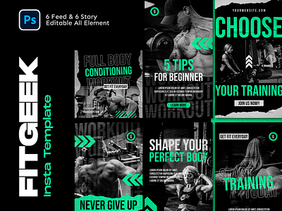 Fitgeek Instagram Template