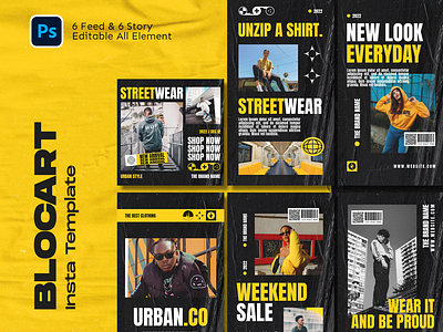 Blocart Fashion Streetwear Instagram Template