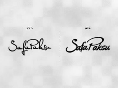 Which one? Old or New? challenge design imza logo new old safa paksu signature spaksu tasarim web