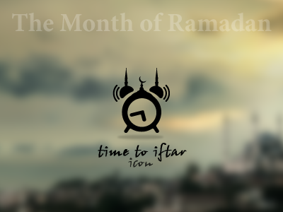 Time to Iftar alarm camii clock dome icon iftar islam minaret mosque ramadan silhouette time