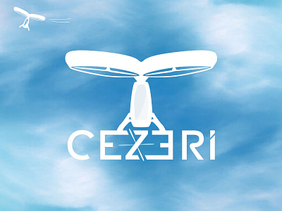 Cezeri Flying Car design ecommerce electric evtol icon illustration logo turkey turkish uav vtol