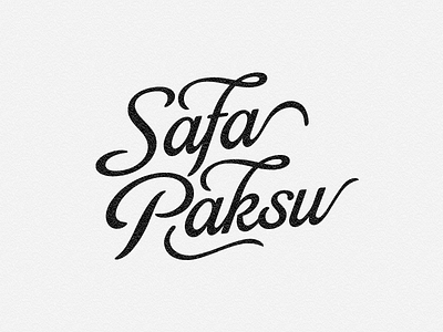 My Name :) calligraph safa paksu spaksu text typography