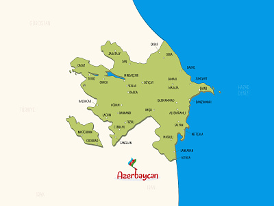 Republic of Azerbaijan Map