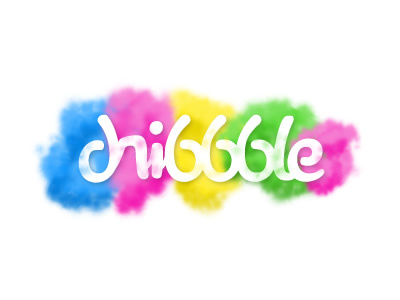 Dribbble blue color dribbble green purple smoke yellow