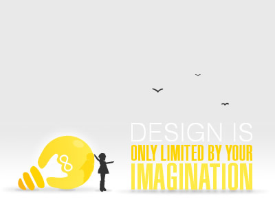Design is ... bulb design design is dribbble imagination limited only