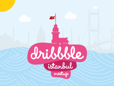Dribbble Istanbul Meetup dribbble hangots ist istanbul kizkulesi logo maidens meetup tower