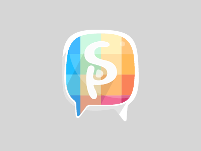 Spaksu Blog Logo (slingshot version) blog color colors creative logo slingshot spaksu