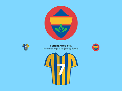 Fenerbahce Minimal Logo and Jersey