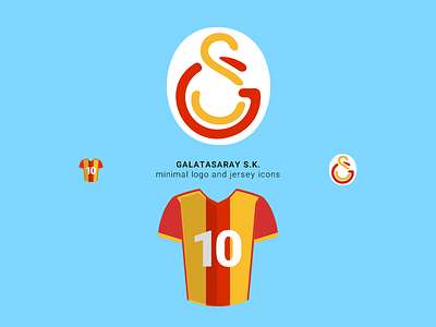Galatasaray Minimal Logo and Jersey club football galatasaray gs icon jersey logo minimal sports