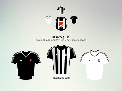 Besiktas JK 2015/16 Jersey #başkarenkyok baskarenkyok besiktas bjk black forma jersey logo minimal white