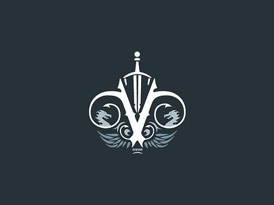 Viktor Crysworth Emblem crysworth dragon emblem fire game logo sword viktor