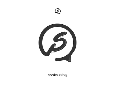 New logo for Spaksu Blog - R3 blog comment copyright design letter line logo s simple sp spaksu splash