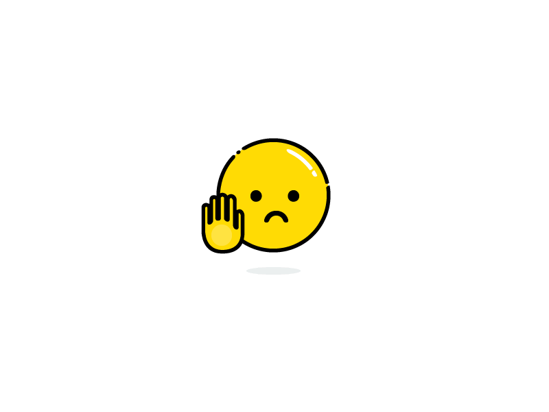 You can not pass animation no simple smiley sweet yellow