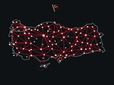 Turkey "Network" Map (black)