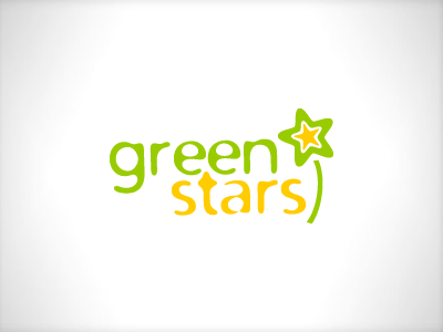 green stars green logo star stars