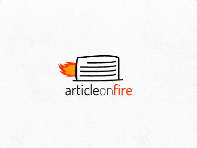 Article on fire article fire logo on