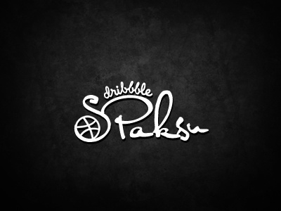 Spaksu ball dribbble logo signature spaksu