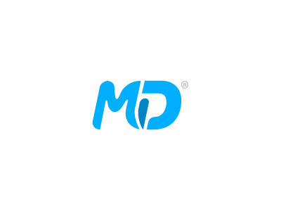 MD Logo blue contest d desing logo m md participation