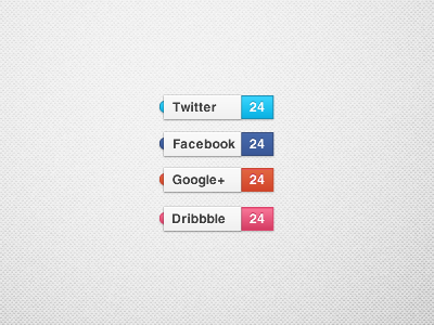 Social Media Buttons buton button buttons dribbble facebook google googleplus media social social media tweet twitter
