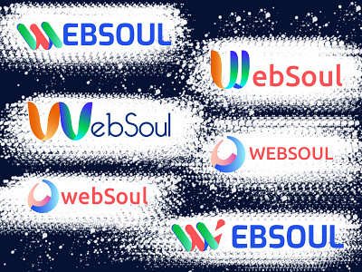 Logo_Websoul branding design illustration logo typography