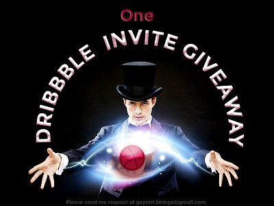 1 Dribbble Invitation giveaway design typography