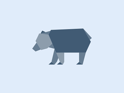 Bear animal bear polygon