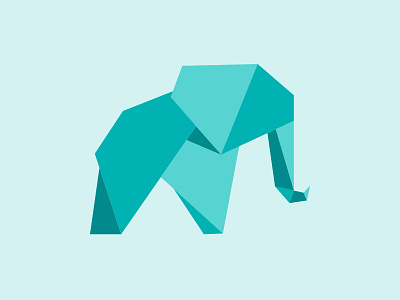Elephant animal elephant polygon