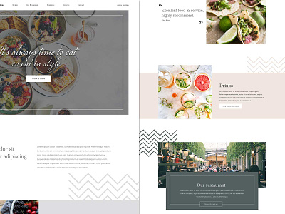 Restaurant Homepage Design design food mock-up restaurant restaurant website web web design