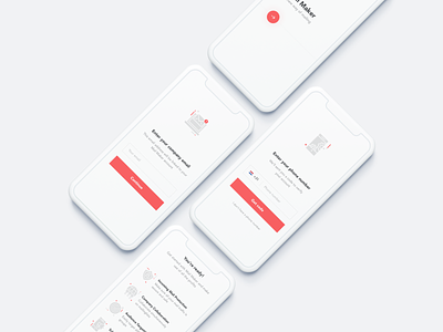 Mail Maker - Onboarding Flow android ui app app ui clean first visit intro intro screen introduction ios ui mail mail app mail ui mailing app minimal mobile mail mobile ui onboarding flow onboarding screen onboarding screens white