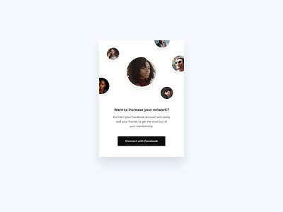 Connect to friends add to friends clean connect connect friends connection connections design facebook friend invite friends invite friends minimal module overlay overlay ui photography ui ui app white widget