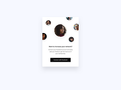 Connect to friends add to friends clean connect connect friends connection connections design facebook friend invite friends invite friends minimal module overlay overlay ui photography ui ui app white widget