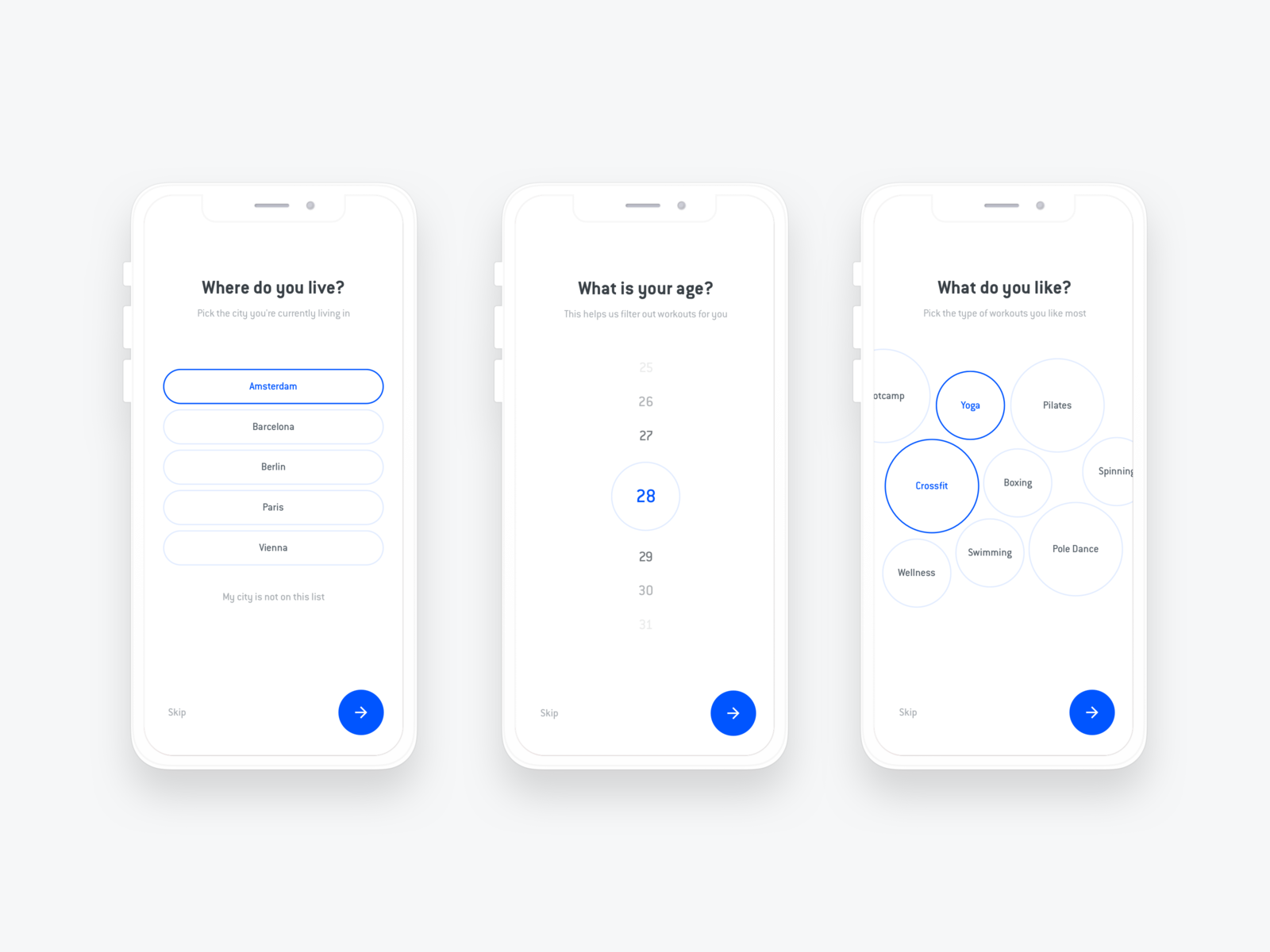 Mobile Onboarding Flow - OneFit App by Milan Houter on Dribbble