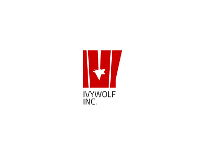 IvyWolf Logo brandidentity branding logo logo design negative space negativespace wolf wolf logo