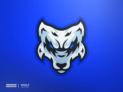 WOLF - Mascot logo design esportslogo illustration illustrator logo mascot mascotlogo minimal vector