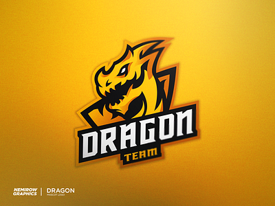 Dragon - mascot logo design esportslogo illustration illustrator logo mascot mascotlogo minimal vector