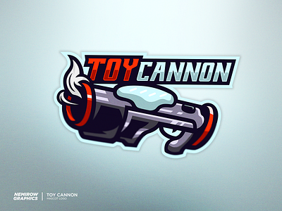 Toy Cannon - Mascot logo design esportslogo illustration illustrator logo mascot mascotlogo vector