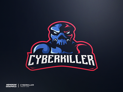 Mascot logo - Cyberkiller design esportslogo illustration illustrator logo mascot mascotlogo vector