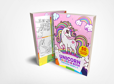 Unicorn coloring Book 3dbookcover adobephotoshop book bookcover bookcoverdesign bookcovers branding coloring ebookcover fiverr fiverr.com graphicdesign graphicdesigns illustration kindlecover selfpublishers selfpublishing unicorncoloringbook