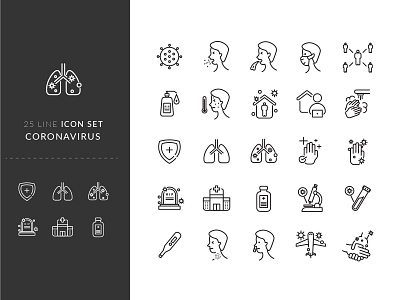 Free Download Coronavirus Set Icon