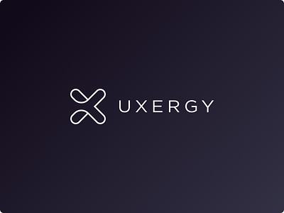 New UXERGY logo clean logo minimal ux uxergy x