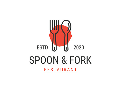 Spoon And Fork design japan logo modern monogram restaurant simple
