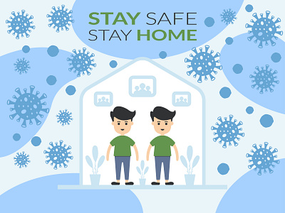 Stay Home stay safe-Coronavirus safety measures Design. COVID-19 branding brandmark china corona coronavirus coronaviruschallenge coronavirusupdate design design designer digital graphic illustration logo. design mark logomark novel stay home stay safe virus world