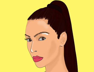 illustration animation art character design design fashion illustration flat illustration kardashian kim kardashian vector