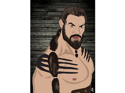 khal drogo animation design illustration vector