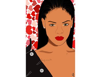 Robyn Rihanna Fenty animation art character design concept art design fashion illustration flat illustration vector