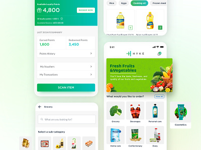 Simple Grocery Store delivery fmcg grocery loyalty market mobile app mobile ui online shop ordering shop ui ui design user interface ux ux design