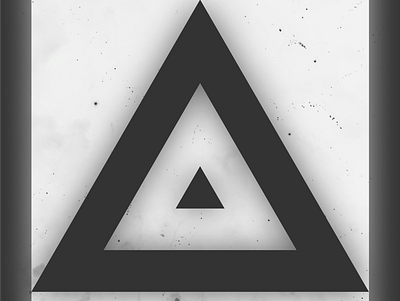 Two Tone design grey simple triangle vector