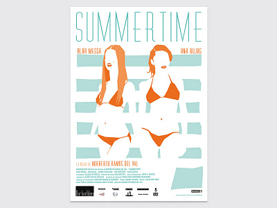 "Summertime" movie poster design film illustration movie poster summertime